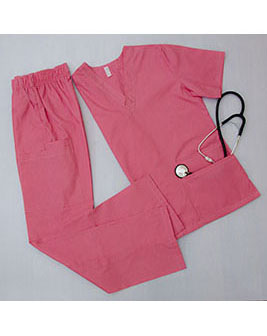 Медицинский костюм К-407 (розовый, поликоттон)